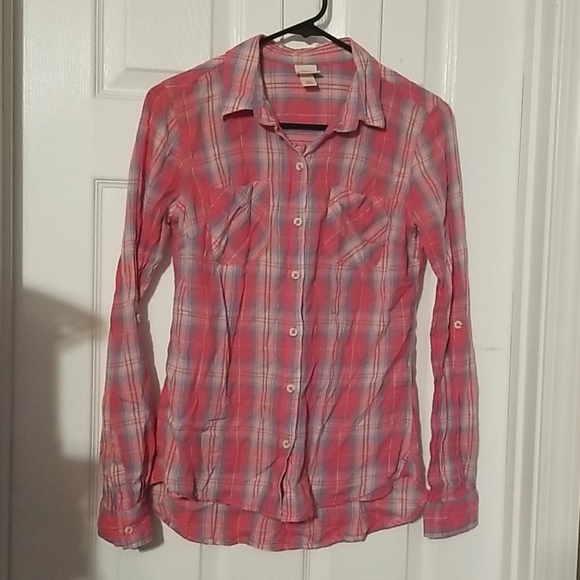 Mossimo Supply Co. Tops - Mossimo supply co. Size Small P  plaid shirt cute